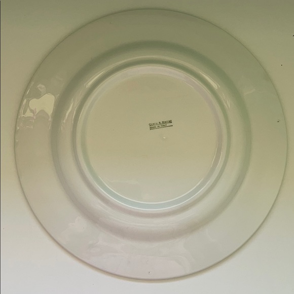 Crate and Barrel Italy Plate Plums Blue White - Picture 5 of 8